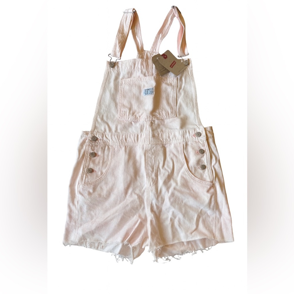 Levi’s Women’s Vintage-Inspired Shortalls Pink Size M NWT